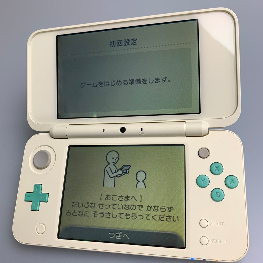 【中古品】 New2DSLL 本体 ニンテンドー2DS LL 本体 とびだせどうぶつの森 amiibo+パック仕様 任天堂 023-260308-SH-08-min 万代Net店