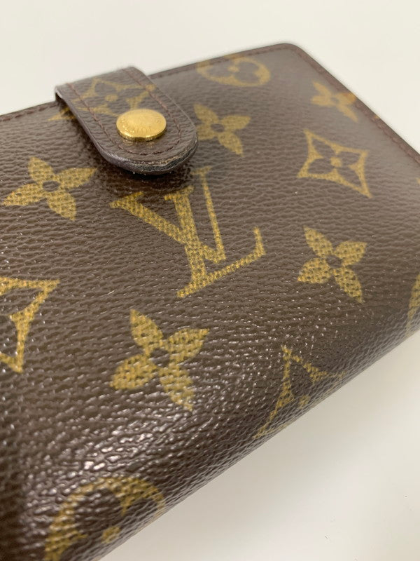 【現状渡し品】【レディース】 ポルトモネ ビエ ヴィエノワ M61663 二つ折り財布 財布 179-260327-jt-09-min カラー:ブラウン 万代Net店
