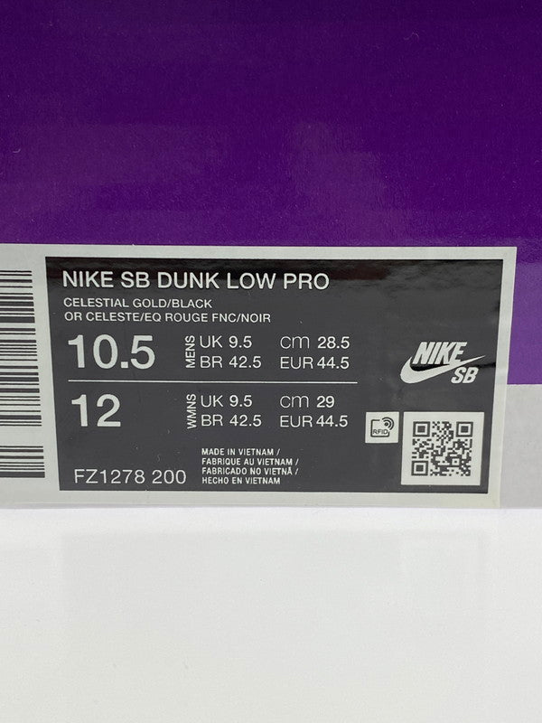 【未使用品】【メンズ】 NIKE ナイキ SB DUNK LOW PRO CITY OF CINEMA CELESTIAL GOLD AND DARK TEAM RED FZ1278-200 SB ダンク ロー プロ スニーカー メンズ シューズ 靴 160-260325-em-28-min サイズ:28.5 カラー:ゴールド/ブラウン 万代Net店
