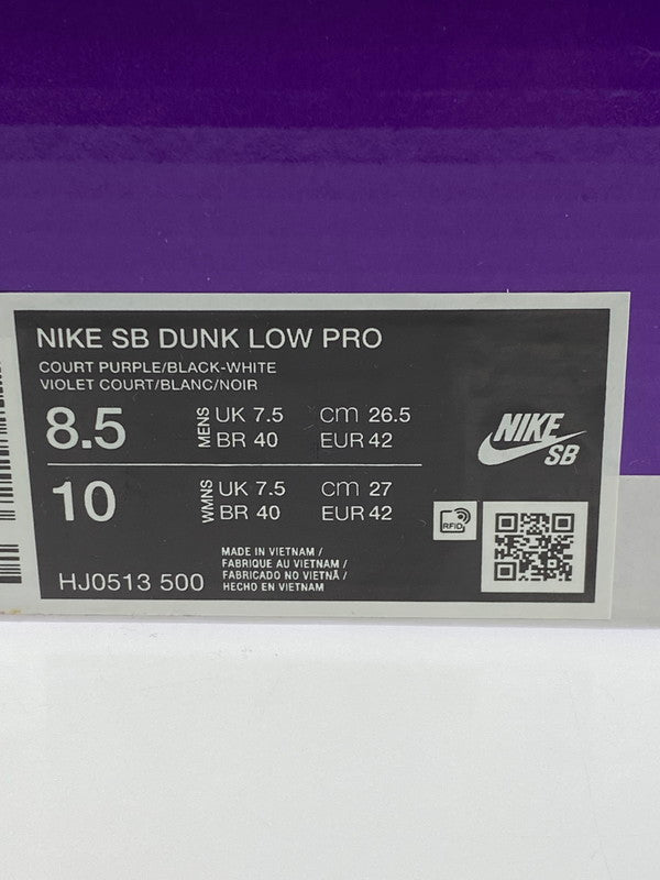 【未使用品】【メンズ】 NIKE ナイキ ×HAYLEY WILSON ヘイリー・ウィルソン HJ0513-500 SB DUNK LOW PRO 靴 シューズ スニーカー 160-260329-AS-7-min サイズ:26.5cm カラー:COURT PURPLE /BLACK-WHITE 万代Net店