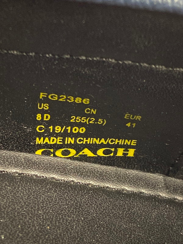 【中古品】【メンズ/レディース】 COACH コーチ FG2386 MOTT DRIVER モット ドライバー 靴 シューズ スリッポン 183-260329-AS-55-min サイズ:US8D カラー:ネイビー 万代Net店