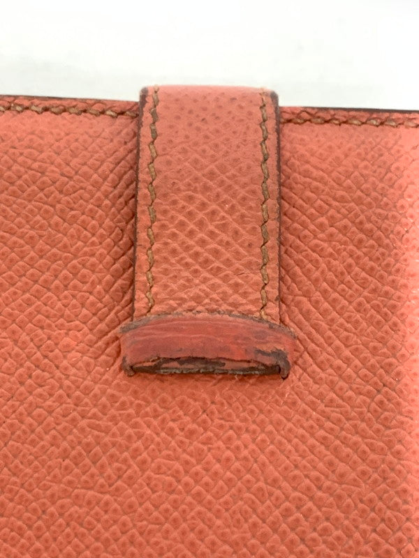 【現状渡し品】【レディース】 HERMES エルメス ベアンスフレ 長財布 ロングウォレット 181-260407-AS-27-min カラー:コーラルピンク 万代Net店