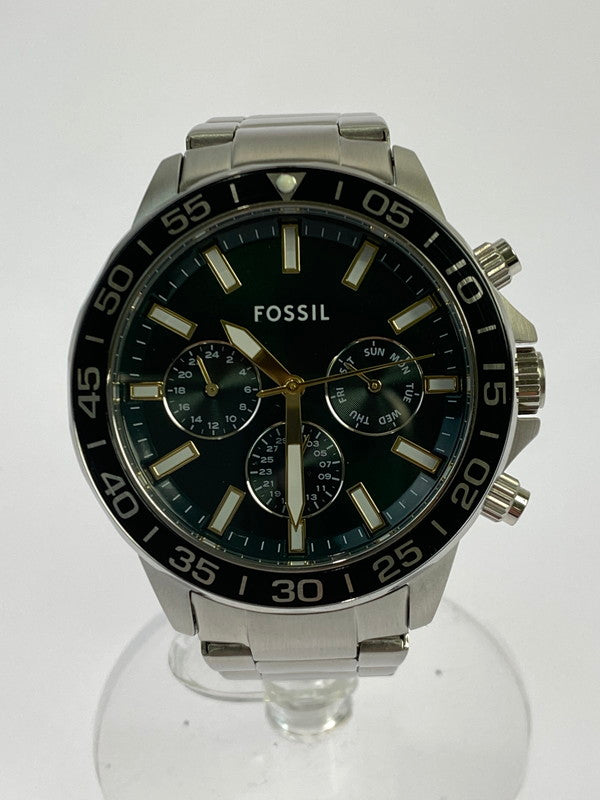 【中古品】【メンズ】 FOSSIL フォッシル MM BANNON アナログ クオーツ腕時計 BQ2492 ミリ バノン 腕時計 197-260413-KS-02-min カラー:シルバー 万代Net店