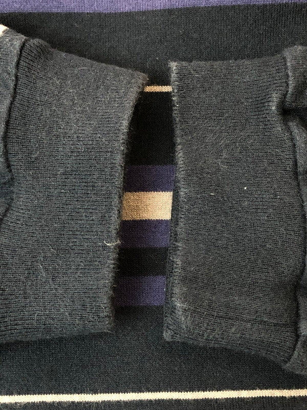 【中古品】【メンズ】 WTAPS ダブルタップス 231ATDT-CSM21 23SS BDY 02 L S COTTON TEXTILE 長袖Tシャツ ロングスリーブ 142-260415-AS-24-min サイズ:03 カラー:ネイビー/パープル/グレー 万代Net店