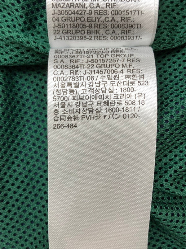 【中古品】【メンズ】 TOMMY JEANS トミー ジーンズ NYLON PULLOVER JACKET ナイロン プルオーバー ジャケット アウター 147-260415-AS-8-min サイズ:S カラー:グリーン/ベージュ 万代Net店