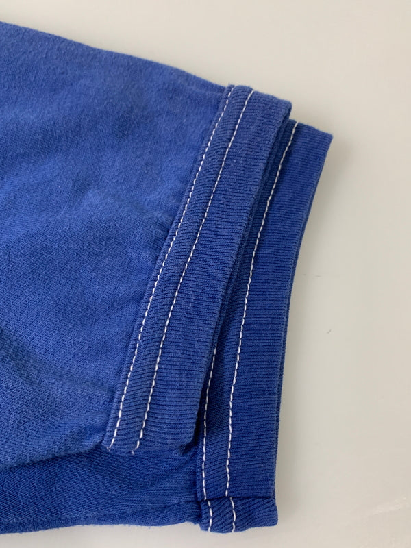 【中古品】【メンズ】 BANTAMS バンタムズ 70S FOOTBALL SHIRT 70年代 フットボールシャツ メンズ 半袖 Tシャツ 146-260505-em-41-min サイズ:L カラー:ブルー 万代Net店