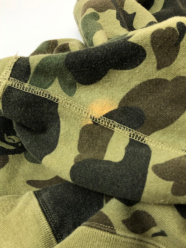 【中古品】【メンズ】 A BATHING APE アベイシングエイプ 1ST CAMO SHARK FULL ZIP HOODIE 001ZPJ701006M ファーストカモ シャーク フルジップフーディー トップス パーカー 142-260429-kk-42-min サイズ:XL カラー:グリーン 万代Net店