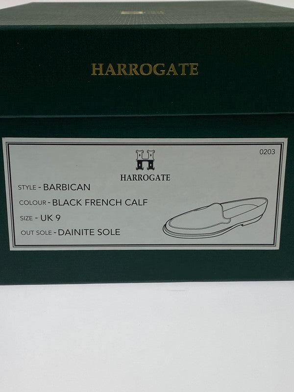 【中古美品】【メンズ】 HARROGATE ハロゲイト BARBICAN-VENETIAN LOAFER 26SS バービカン ベネチアン ローファー 靴 モカシン シューズ メンズ 164-260430-em-62-min サイズ:UK9 カラー:ブラック 万代Net店