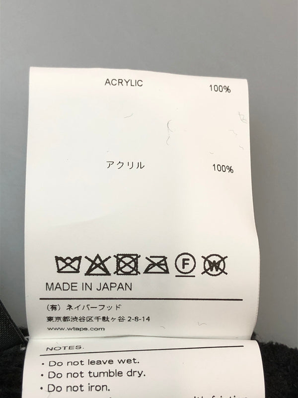 【中古品】【メンズ/レディース】 WTAPS ダブルタップス BEANIE ACRYLIC BLACK 252MADT-HT03 ビーニー アクリル ニット帽 帽子 ニットキャップ 185-260519-em-08-min サイズ:00 カラー:ブラック 万代Net店