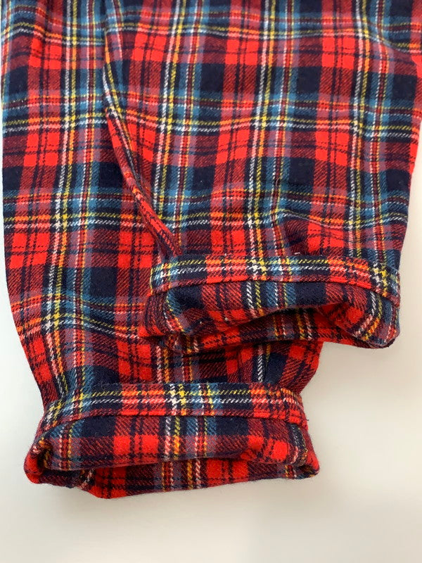【中古品】【メンズ】 HAI SPORTING GEAR ハイスポーティングギア CHECK PANTS チェックパンツ ウールパンツ ボトムス 151-260610-kt-19-min サイズ:63 カラー:レッド系(チェック柄) 万代Net店