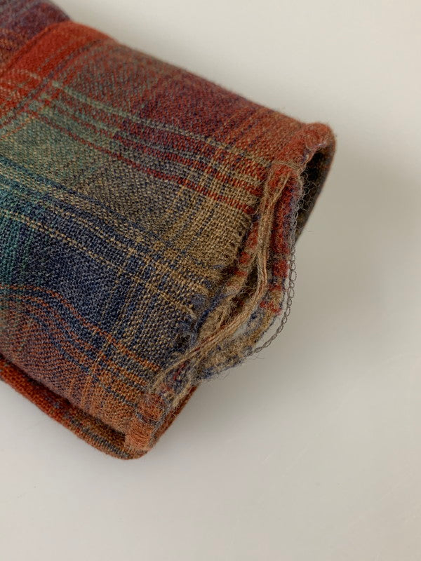【中古品】【メンズ】 PENDLETON ペンドルトン 70S WOOL SHIRT ウール 長袖シャツ ロングスリーブ 146-260503-AS-48-min サイズ:M カラー:オレンジ/グリーン 万代Net店