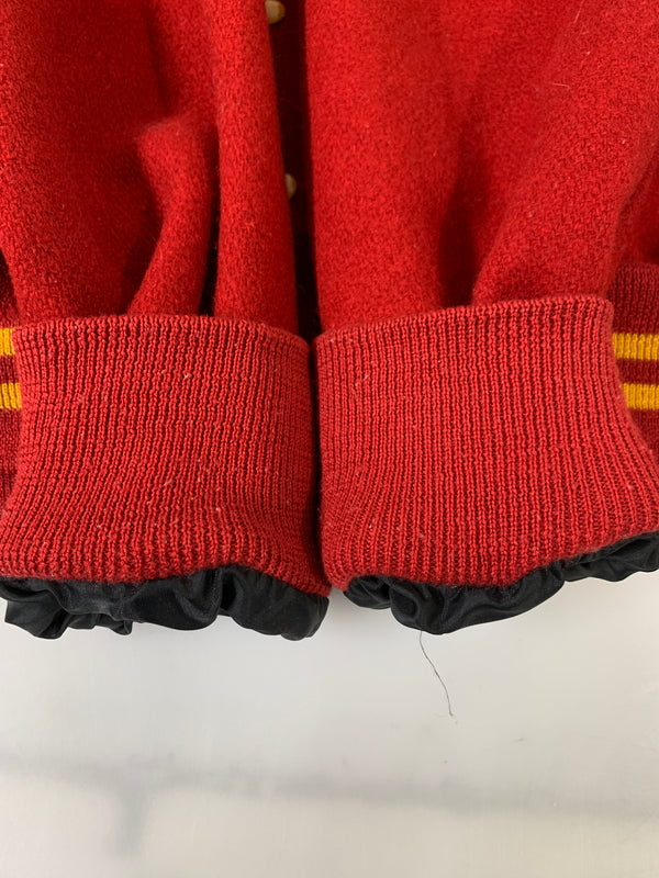 【中古品】【メンズ】 HOLLOWAY ホロウェイ 60-70S セーラーカラー バーシティジャケット 60年代 70年代 メンズ アウター ヴィンテージ スタジャン 146-260505-em-28-min サイズ:LADIES-LARGE カラー:レッド 万代Net店