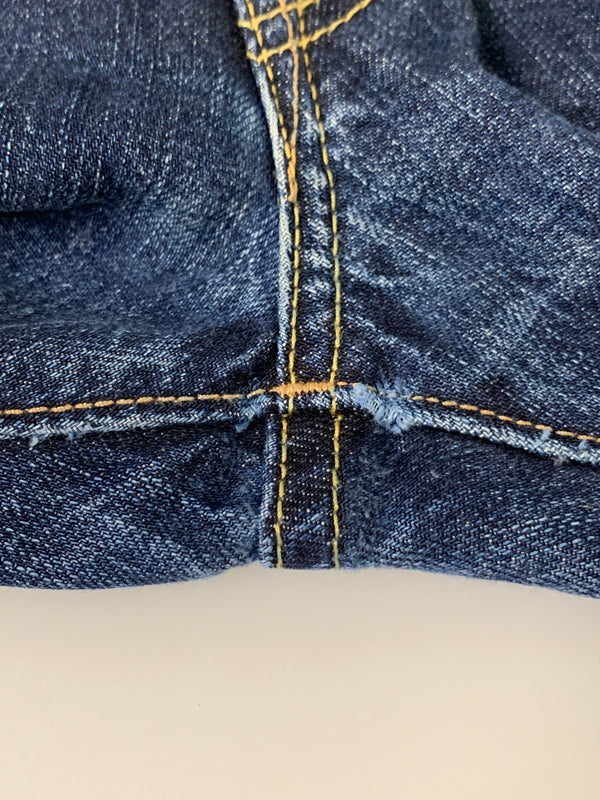 【中古品】【メンズ】 AAPE BY A BATHING APE エーエイプバイアベイシングエイプ LOOSE DENIM PANTS デニムパンツ 153-260604-AS-43-min サイズ:L カラー:インディゴ 万代Net店