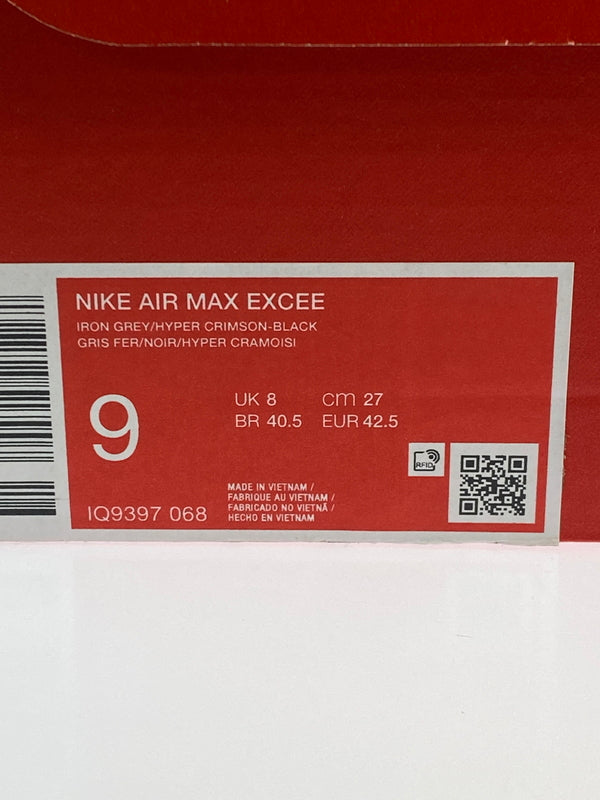 【中古美品】【メンズ】 NIKE ナイキ IQ9397-068 AIR MAX EXCEE 靴 シューズ スニーカー SNEAKER 160-260509-zi-02-min サイズ:27cm カラー:IRON GREY/HYPER CRIMSON-BLACK 万代Net店