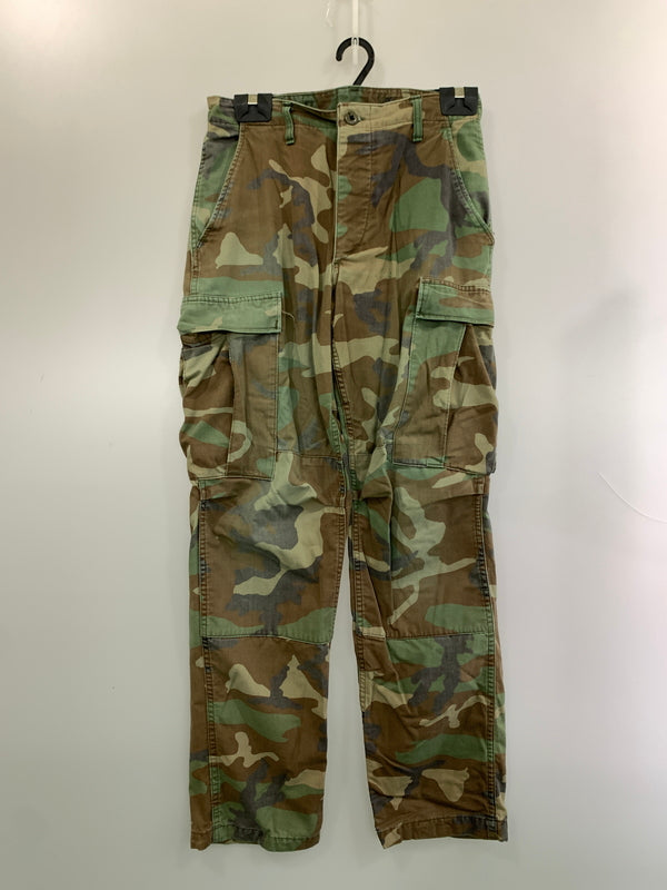 【現状渡し品】【メンズ】 U.S.ARMY ユーエスアーミー 80S トラウザー カーゴパンツ 80年代 メンズ ボトムス ヴィンテージ 157-260510-em-33-min サイズ:SMALL-REGULAR カラー:ブラウン系(カモ) 万代Net店