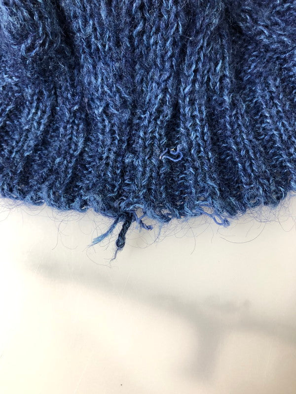【中古品】【メンズ】 USED ユーズド MOHAIR CABLE KNIT モヘア ケーブル ニット メンズ セーター トップス 146-260512-em-48-min カラー:ブルー系 万代Net店