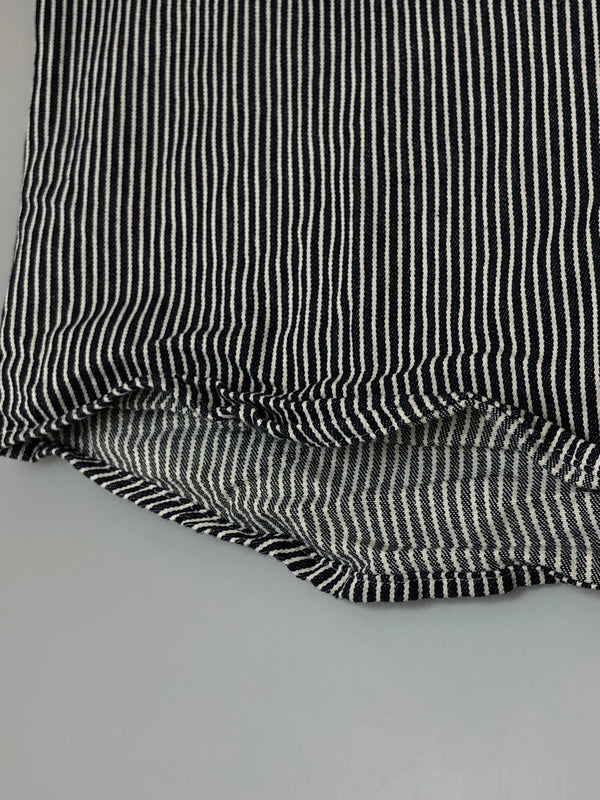 【中古品】【メンズ】 BIG MIKE ビッグマイク HICKORY STRIPE L/S SHIRT 101815005 ヒッコリー ストライプ ロングスリーブシャツ 長袖シャツ トップス 145-260519-yn-31-min サイズ:XL カラー:ネイビー 万代Net店