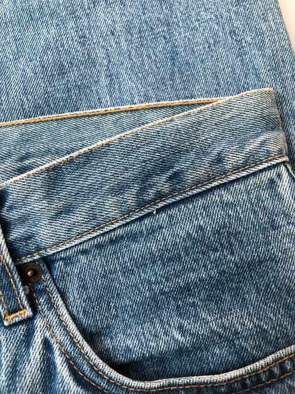 【中古品】【メンズ】 SUPREME シュプリーム SELVEDGE DENIM PANTS セルビッチ デニムパンツ ボトムス 149-260519-yn-38-min サイズ:30 カラー:ライトインディゴ 万代Net店