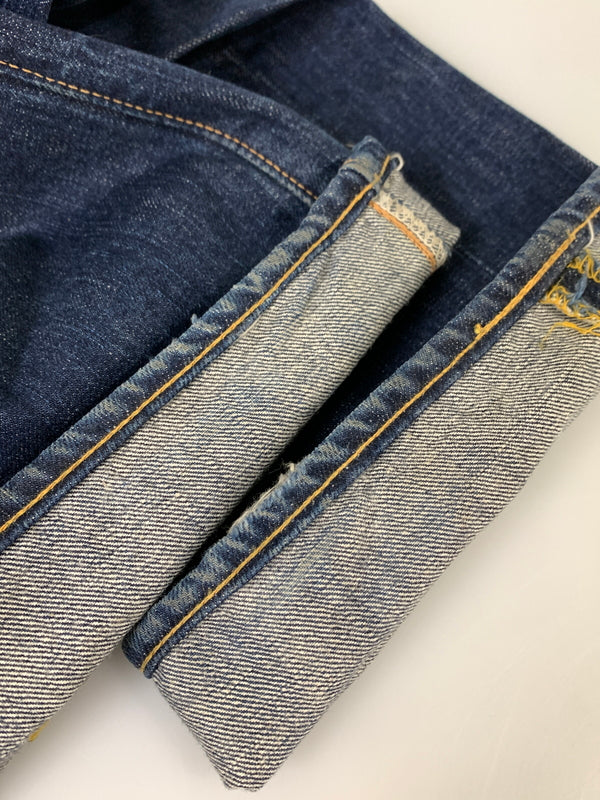 【中古品】【メンズ】 THE FLAT HEAD ザ フラットヘッド ZIPPER TYPE DENIM PANTS ジッパータイプ デニムパンツ メンズ ボトムス 156-260520-KS-32-min サイズ:34 カラー:ブルー 万代Net店