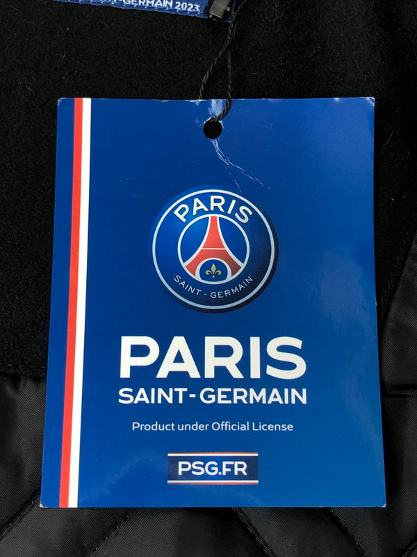 【中古品】【メンズ】 PARIS SAINT GERMAIN パリ サンジェルマン ALL MELTON JACKET PS2323FW0001 オール メルトン ジャケット メンズ アウター 142-260520-KS-08-min サイズ:L カラー:ブラック 万代Net店