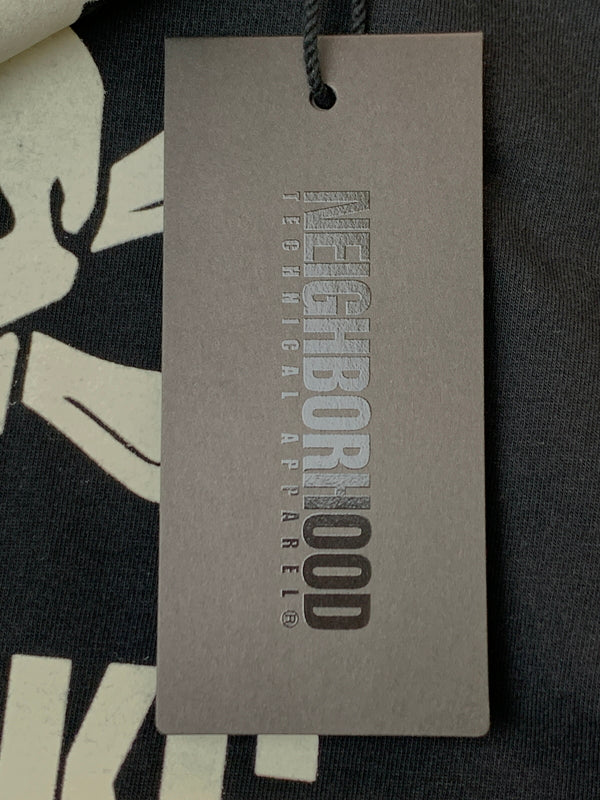 【中古美品】【メンズ】 NEIGHBORHOOD ネイバーフッド ×IZZUE イズ― LOGO TEE 半袖Tシャツ ショートスリーブ 142-260531-AS-35-min サイズ:2 カラー:ブラック 万代Net店