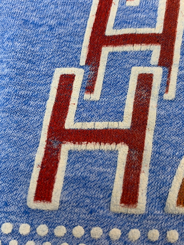 【中古品】【メンズ】 VELVA SHEEN ベルバシーン 70S HAWAII FLOCK PRINT TEE フロッキープリントTシャツ 半袖Tシャツ 146-260714-ta-15-min サイズ:サイズ不明 カラー:マルチカラー 万代Net店