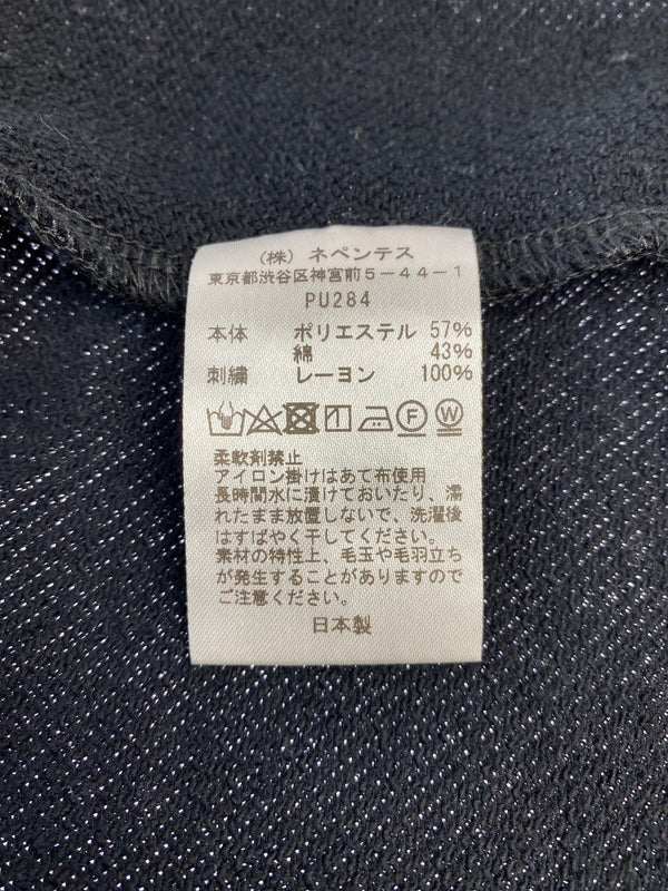 【中古品】【メンズ】 NEEDLES ニードルズ V NECK CARDIGAN PU284 Vネック カーディガン メンズ トップス 長袖 140-260612-em-14-min サイズ:L カラー:ブラック 万代Net店