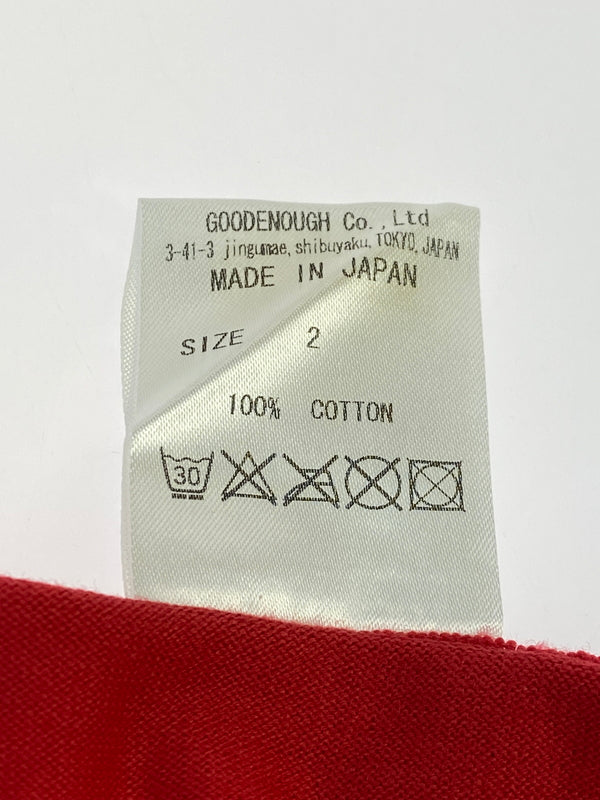 【中古美品】【メンズ】 GOODENOUGH グッドイナフ TARGET SCOPE TEE GE-127016 ショートスリーブTシャツ 半袖Tシャツ トップス 142-260619-yn-15-min サイズ:2 カラー:レッド 万代Net店