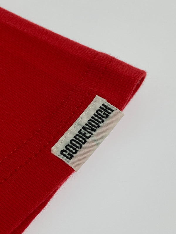 【中古美品】【メンズ】 GOODENOUGH グッドイナフ FUCK TEE GE-157008 ショートスリーブTシャツ 半袖Tシャツ トップス 142-260619-yn-18-min サイズ:S カラー:レッド 万代Net店
