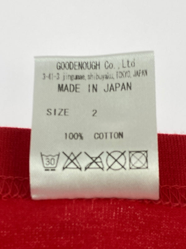 【中古美品】【メンズ】 GOODENOUGH グッドイナフ SOUNDS GOOD TEE GE-127018 ショートスリーブTシャツ 半袖Tシャツ トップス 142-260619-yn-14-min サイズ:2 カラー:レッド 万代Net店
