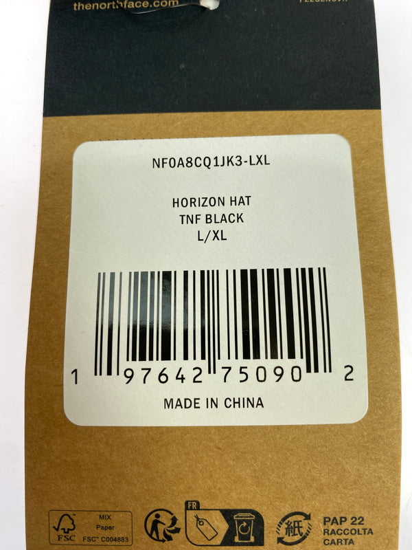 【中古品】【メンズ】 THE NORTH FACE ザ ノース フェイス HORIZON HAT ホライズン ハット NF0A8CQ1JK3-LXL 帽子 キャップ 185-260624-hu-08-min サイズ:L-XL US:L-XL カラー:BLACK 万代Net店