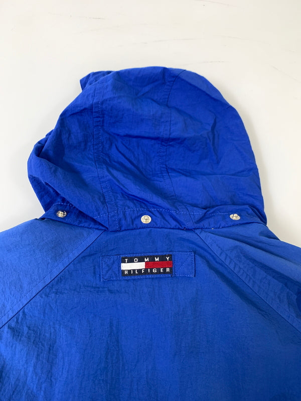 【中古品】【メンズ】 TOMMY HILFIGER トミーヒルフィガー NYLON JACKET ナイロンジャケット ライトアウター 146-260626-yn-21-min サイズ:表記なし 下記参照 カラー:ブルー 万代Net店