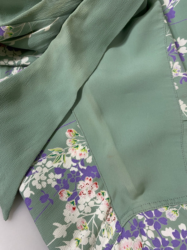 【中古品】【メンズ】 SUNSURF サンサーフ CHERRY BLOSSOM ALOHA SHIRT チェリーブロッサム アロハシャツ SS30982 メンズ 半袖 ショートスリーブ 145-260702-hu-22-min サイズ:M カラー:薄緑系 万代Net店