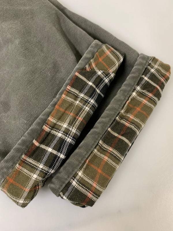 【中古品】【メンズ】 CARHARTT カーハート B111 MOS FLANNEL LINER PANTS フランネル ライナー パンツ ボトムス 157-260707-jt-08-min サイズ:33 × 32 カラー:オリーブ 万代Net店