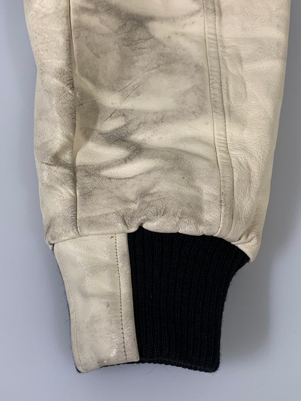 【中古品】【メンズ】 TITLEIST タイトリスト STADIUM JACKET スタジアムジャケット メンズ アウター スタジャン 146-260710-em-52-min サイズ:L カラー:ブラック/アイボリー 万代Net店
