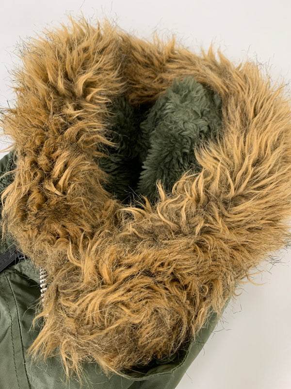 【中古品】【メンズ】 ALPHA INDUSTRIES アルファ インダストリーズ N-3B FLIGHT JACKET 20024-21 フライトジャケット メンズ アウター ミリタリー ジャケット 防寒 145-260710-em-21-min サイズ:L カラー:モスグリーン 万代Net店