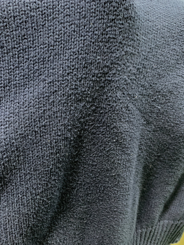 【中古品】【メンズ】 EDDIE BAUER エディー・バウアー 80S COTTON KNIT 80年代 コットン ニット メンズ トップス セーター ヴィンテージ 146-260710-em-23-min サイズ:L カラー:ネイビー 万代Net店