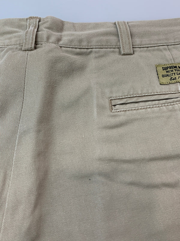 【中古品】【メンズ】 SUPREME シュプリーム COTTON CHINO SHORTS コットン チノ ショートパンツ ボトムス 149-260711-AS-10-min サイズ:34 カラー:ベージュ 万代Net店