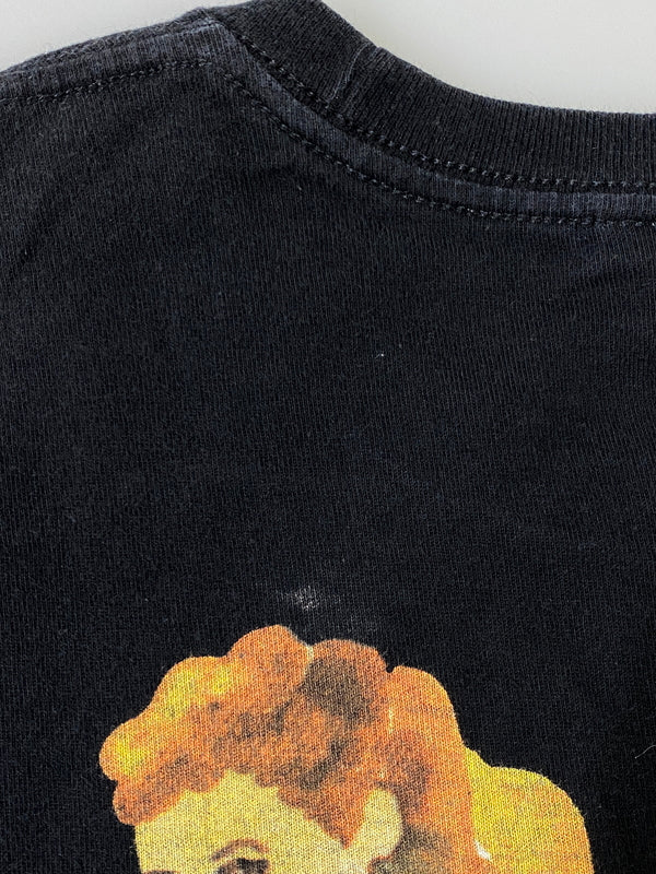 【中古品】【メンズ】 STUSSY ステューシー GIRL PRINT L/S TEE ガール プリント ロングスリーブ 長袖 プリント Tシャツ メンズ トップス 142-260720-em-13-min サイズ:S カラー:ブラック 万代Net店