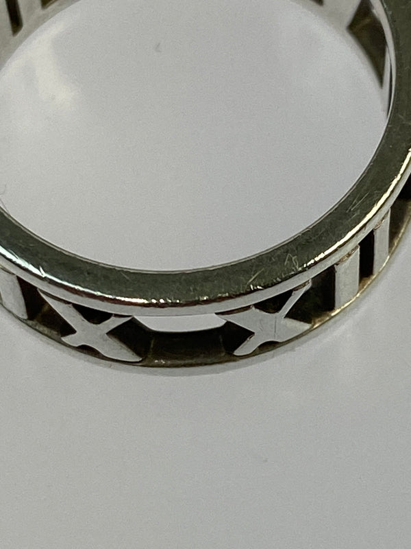 【中古品】【メンズ/レディース】 TIFFANY&CO ティファニー オープン アトラス リング 指輪 アクセサリー 182-260723-jt-01-min カラー:シルバー 11号 万代Net店