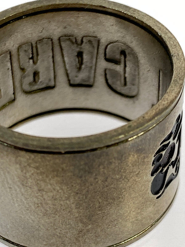 【中古品】【メンズ】 HYSTERIC GLAMOUR ヒステリックグラマー LOGO RING ロゴ リング 指輪 アクセサリー 193-260723-jt-08-min カラー:シルバー 17号 万代Net店