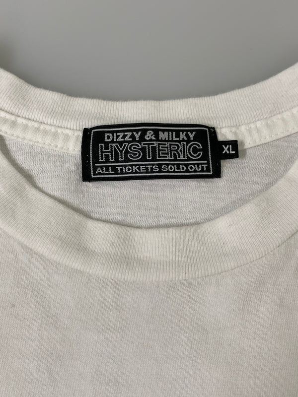 【中古品】【メンズ】 HYSTERIC GLAMOUR ヒステリック グラマー HYSTERIC SUN DIAMOND TEE ヒステリック サン ダイヤモンド ティー 02261CT32 ショートスリーブ 半袖 Tシャツ 140-260728-hu-26-min サイズ:XL カラー:ホワイト 万代Net店