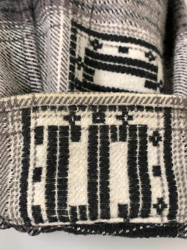 【中古品】【メンズ】 SUPREME シュプリーム HOODED SHADOW PLAID SHIRT フーデッド シャドウ プレイド シャツ トップス 長袖 ロングスリーブ 149-260728-hu-11-min サイズ:L カラー:グレー/ブラック/ホワイト(チェック柄) 万代Net店