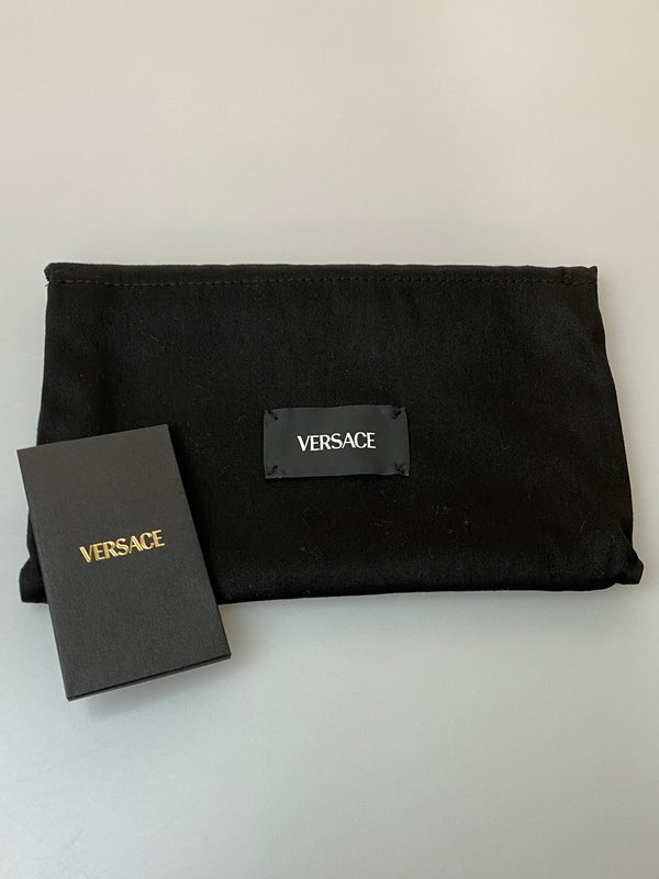 【中古美品】【レディース】 VERSACE ヴェルサーチ ROUND ZIP LONG WALLET ロングウォレット 長財布 181-260729-AS-61-min カラー:ブラック 万代Net店