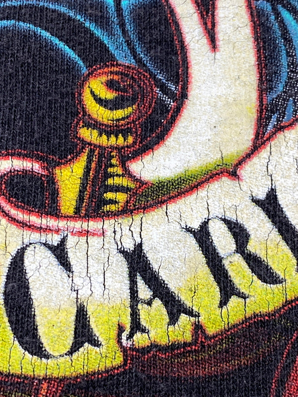 【中古品】【メンズ】 CARLOS SANTANA LOS LONELY BOYS カルロス サンタナ ロス ロンリー ボーイズ 2005 TOUR TEE ツアー Tシャツ 半袖 メンズ トップス 2005年 プリント 146-260731-em-19-min サイズ:M カラー:ブラック 万代Net店