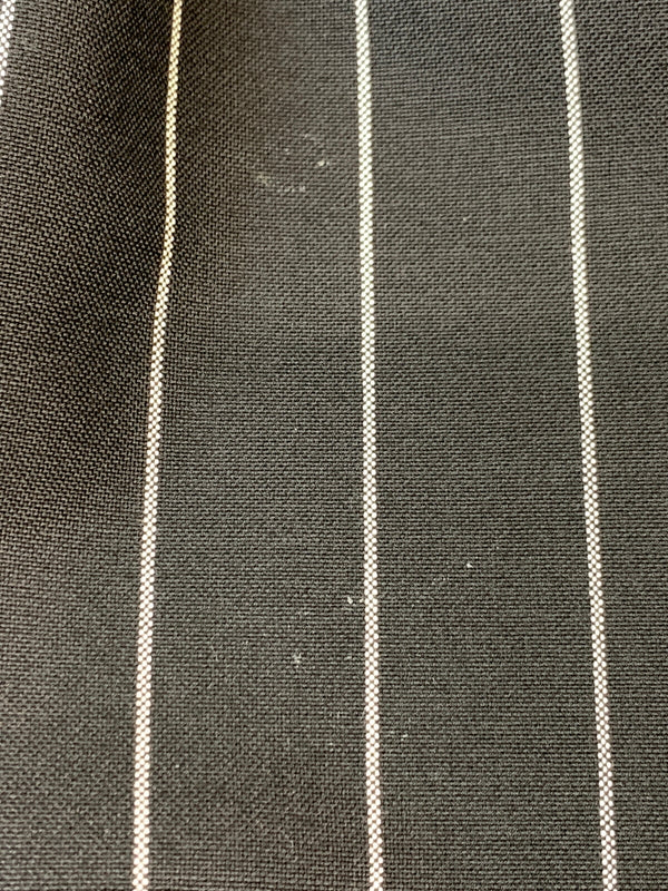 【中古品】【メンズ】 WACKO MARIA×DORMEUIL ワコマリア ドーメル PLEATED TROUSERS TYPE-2 プリーテッド トラウザーズ タイプ ツー WMGP-WMP-TR03 ボトムス パンツ スラックス 153-260804-hu-27-min サイズ:XL カラー:ブラック(ストライプ) 万代Net店