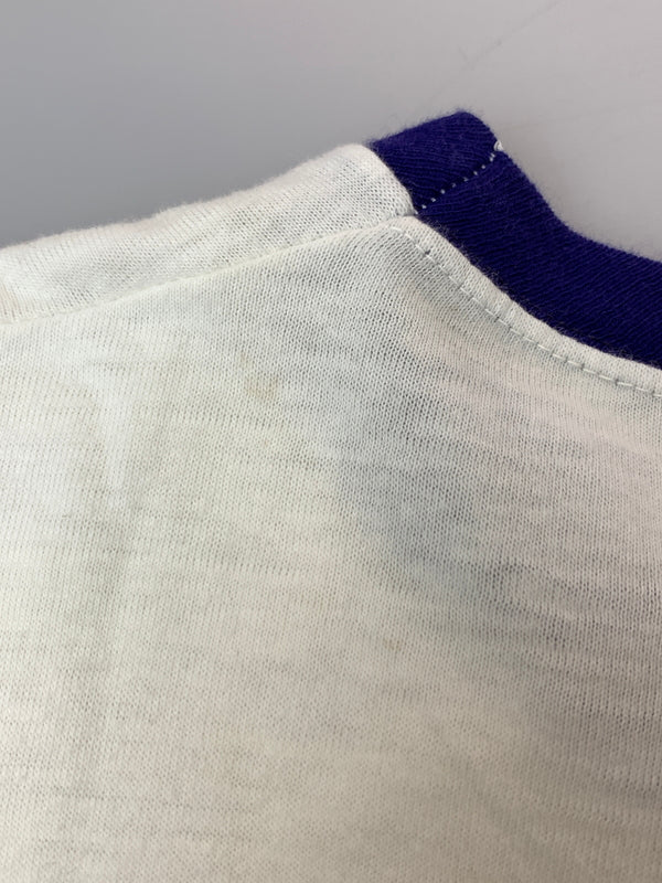 【中古品】【メンズ】 CHAMPION チャンピオン 60'S RINGER TEE 60年代 リンガー ティー 半袖 Tシャツ ティーシャツ ショートスリーブ 146-260804-hu-53-min サイズ:XL カラー:ホワイト/パープル 万代Net店