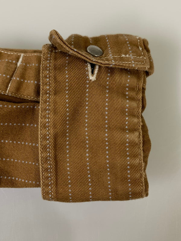 【中古品】【メンズ】 SUGAR CANE シュガーケーン FICTION ROMANCE 8.5OZ. BROWN WABASH STRIPE WORK SHIRT ウォバッシュ ストライプ ワークシャツ 145-260809-em-60-min サイズ:S 14-14 1/2 カラー:ブラウン 万代Net店