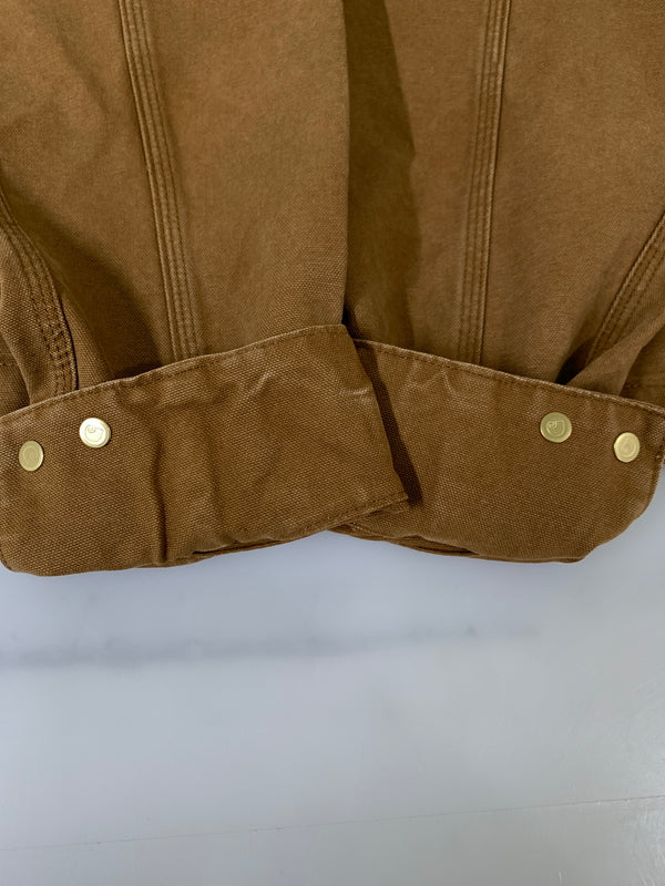 【中古品】【メンズ】 CARHARTT WIP カーハート DETROIT JACKET IO34819-26S デトロイトジャケット メンズ アウター ジップアップ ブルゾン 142-260818-em-19-min サイズ:L カラー:ブラウン 万代Net店