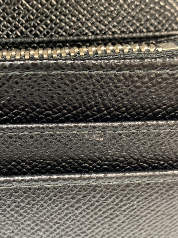 【中古品】【メンズ/レディース】 BVLGARI ブルガリ LONG WALLET 30414 ロゴ クリップ ロングウォレット 長財布 レインレザー 181-260820-em-37-min カラー:ブラック 万代Net店